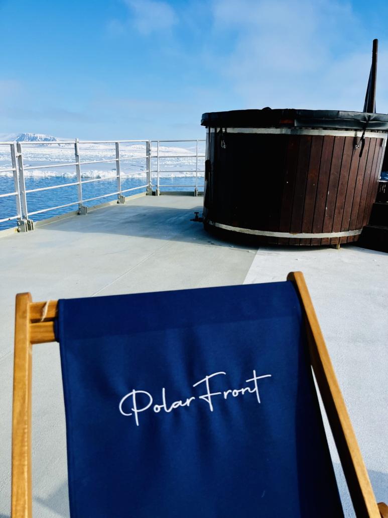 The Nordic bath on Polarfront’s deck