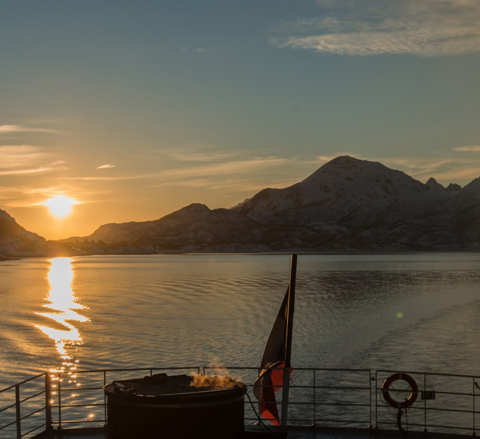 Skjervøy among the fjords of northern Norway