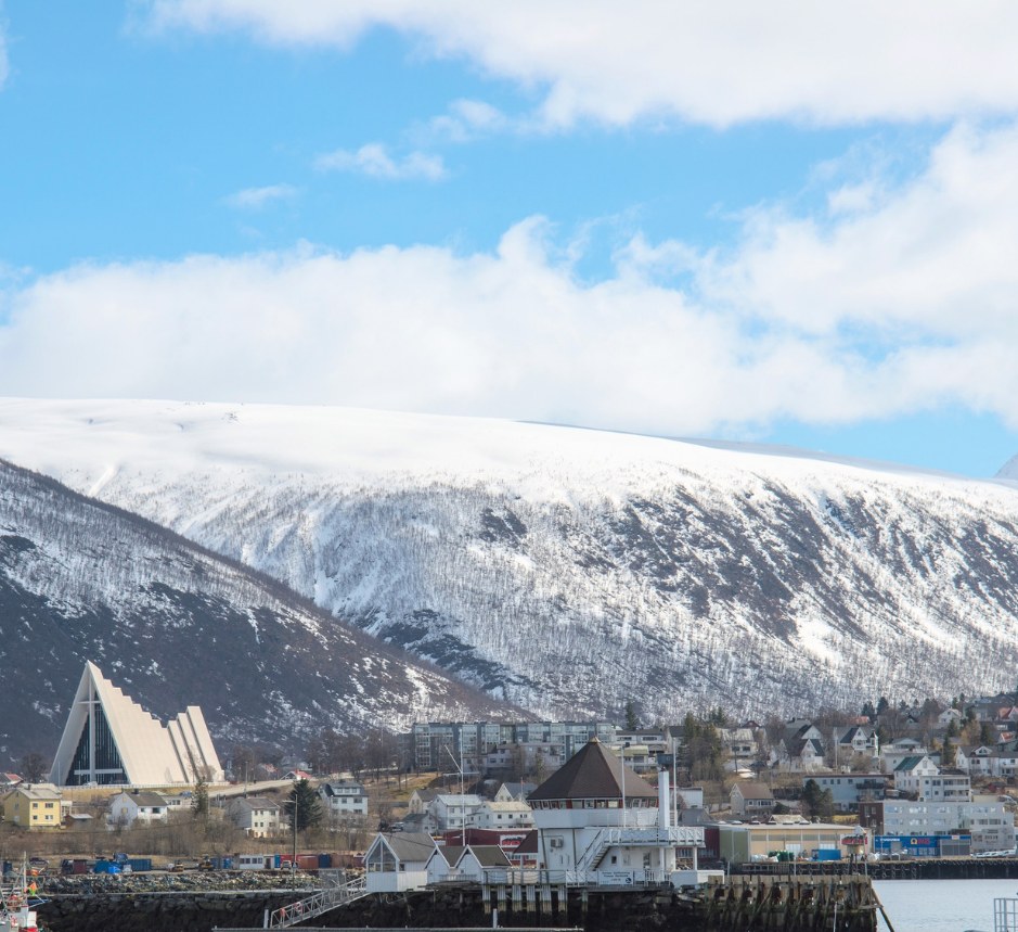 The city of Tromsø, north of the Arctic Circle