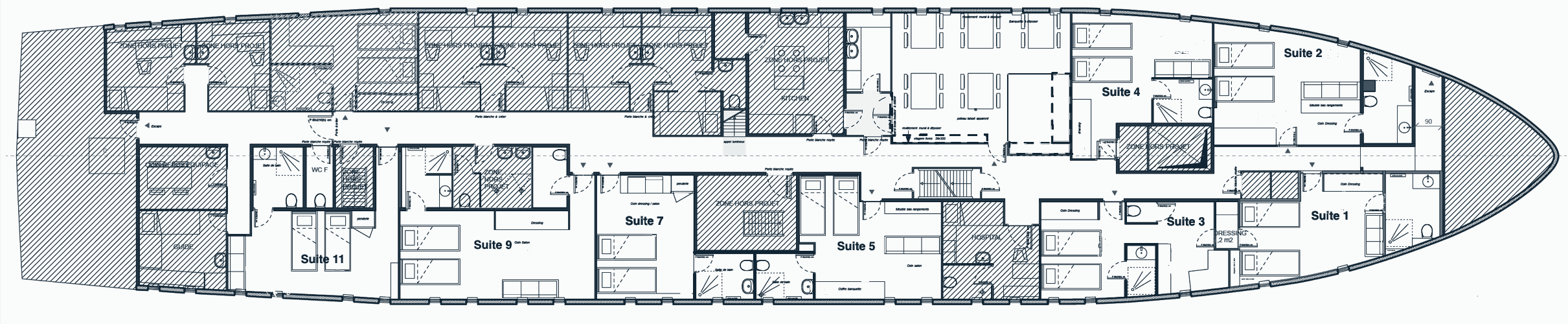 Plan of Polarfront’s suite deck