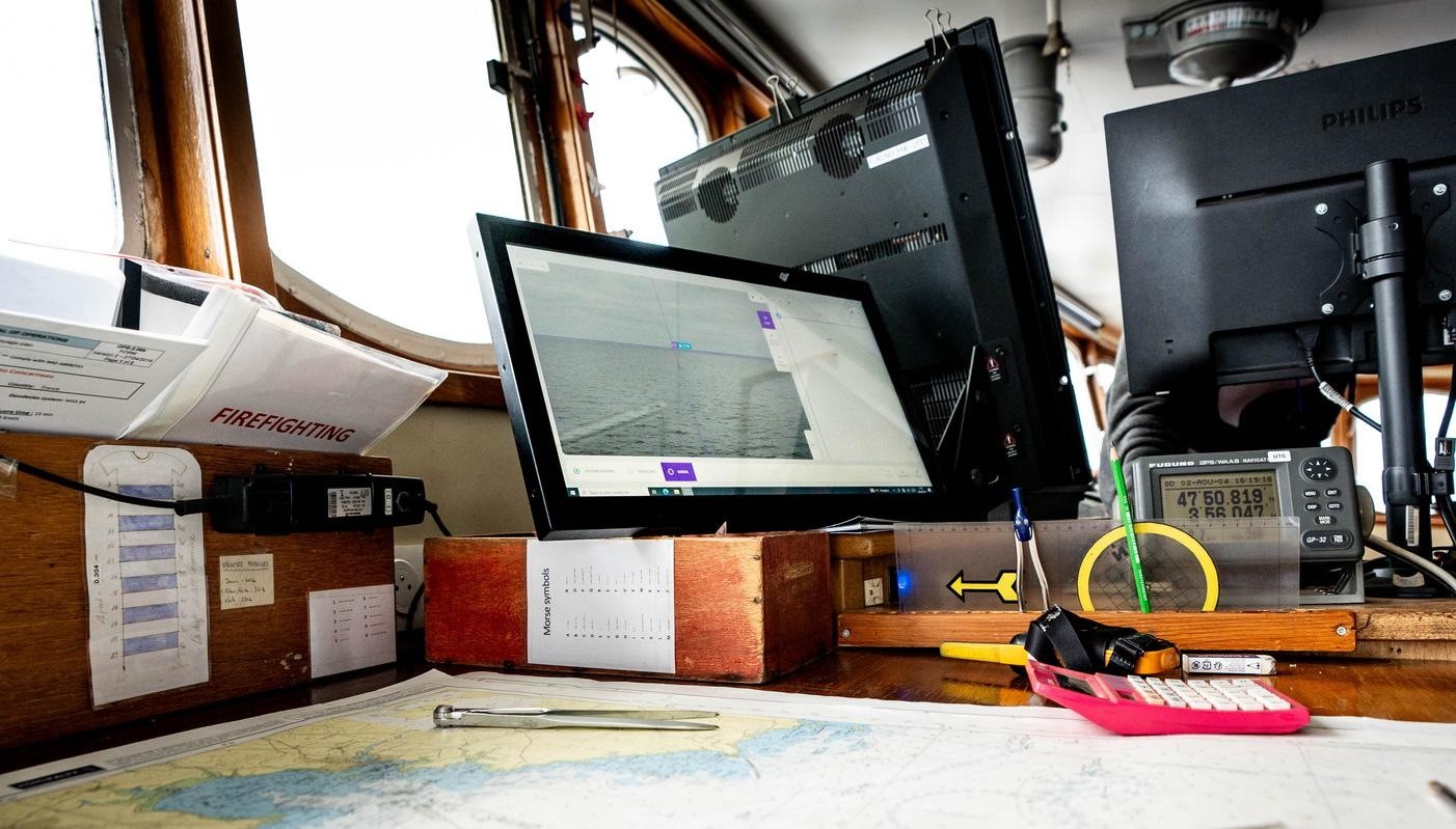 The SEA.AI detection screen on Polarfront’s bridge